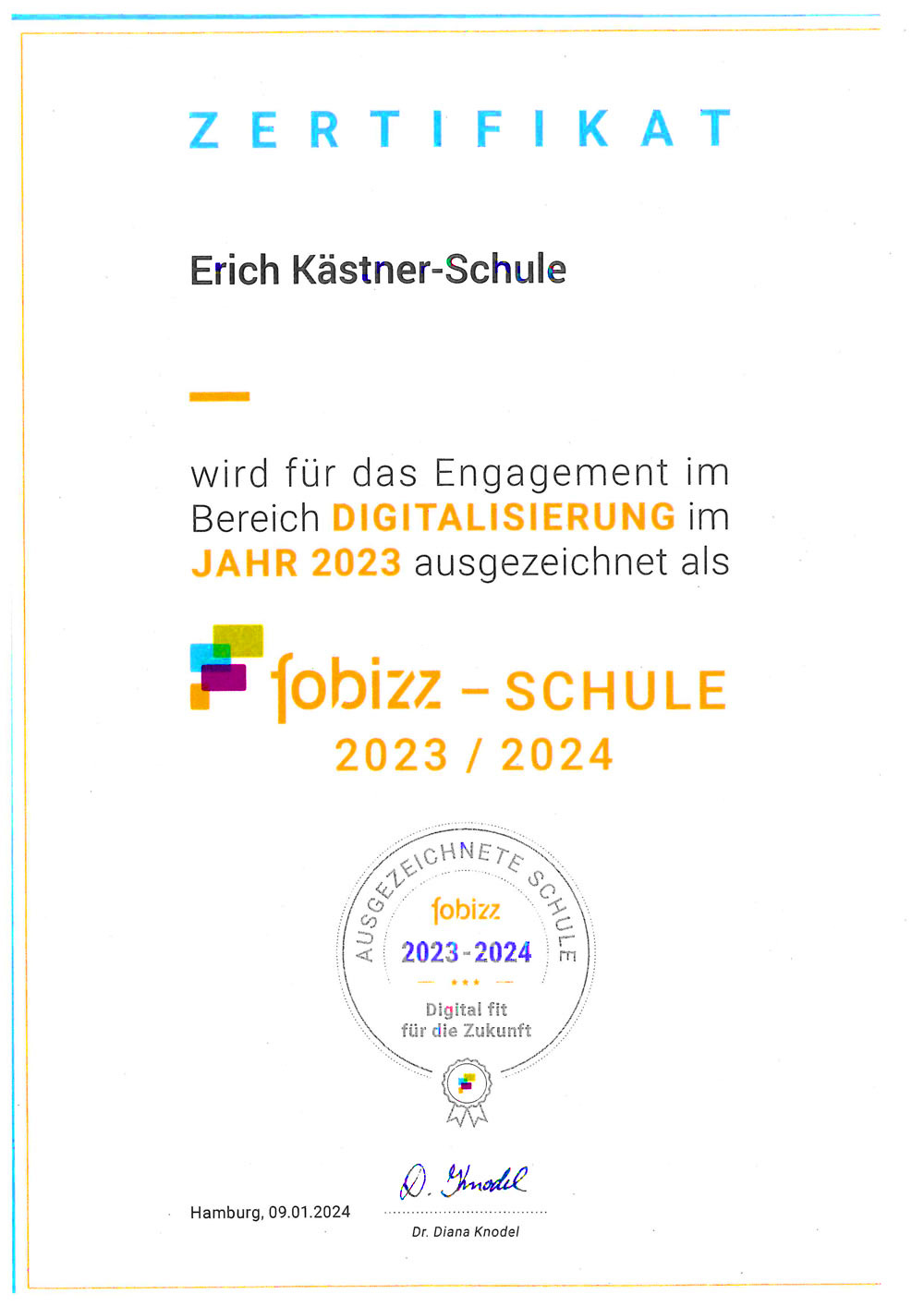 Fobizz-Zertifikat